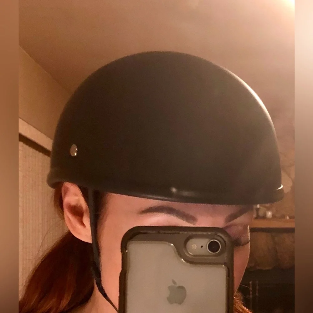 RESRVD @tnamcinulty till 7.11 VOSS German Novelty Motorcycle Half Helmet Chopper - Picture 8 of 8